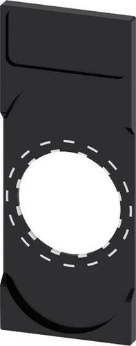 Siemens Dig.Industr. Schildträger Doppeltaster,schwarz 3SU1900-0AK10-0AA0