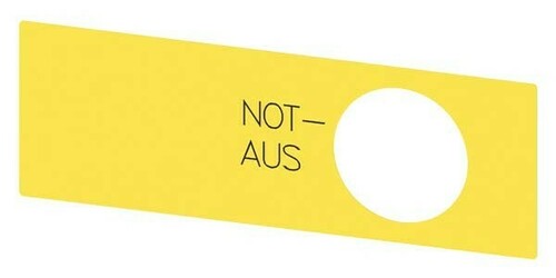 Siemens Dig.Industr. Unterlegschild Not-Halt-Pilzdruckt. 3SU1900-0BE31-0AS0