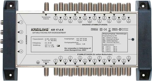 Kreiling Tech. Multischalter Modul 17 Ein., 4 Teil. KR 17-4 K