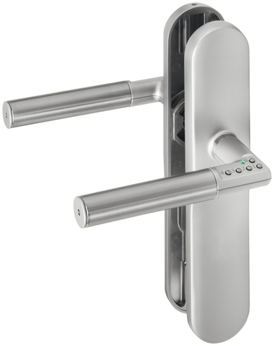 Assa Abloy effeff Code Handle Langschild matt Ausf.A o.Loch 492L08---11---6