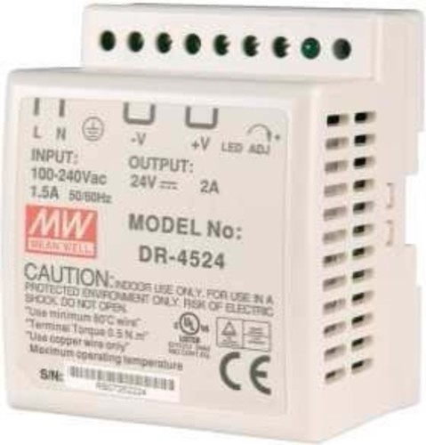 Idencom Netzteil 24 VDC 2A,stabili Hutschienenmontage 300 002