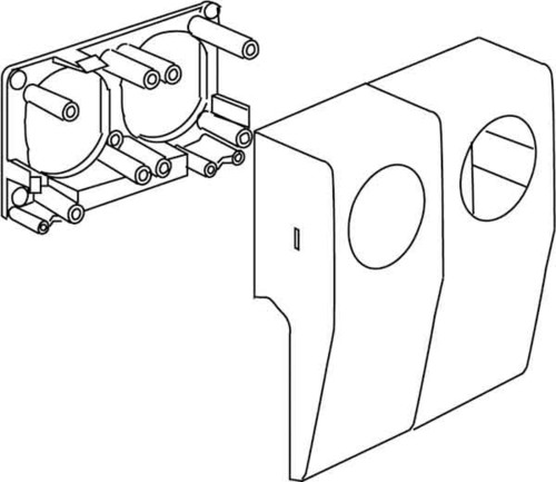 HKL Geräteeinbautank reinweiß Kanal-System SDK 5042.3