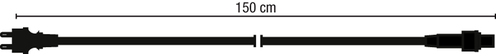 Scharnberger+Hasenbein Anschlußstecker Quick Fix 1,5m weiß 58159 Scharnberger+Hasenbein Anschlußstecker Quick Fix 1,5m weiß 58159