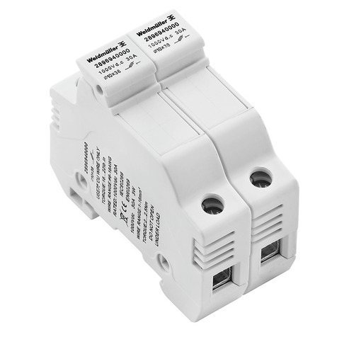 Weidmüller Klemme 1000V 10x38 2Stränge ohne LED FUSEHOLDE#2896940000