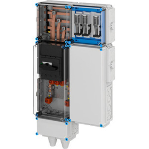 Hensel Ladeverteiler b. z. 3 Doppelladepu Mi EV 44kW 3000 Hensel Ladeverteiler b. z. 3 Doppelladepu Mi EV 44kW 3000