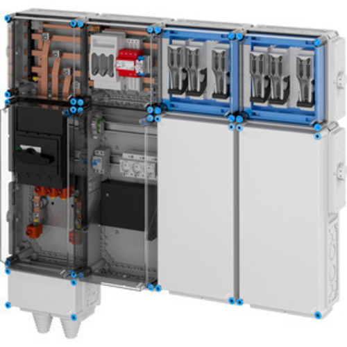 Hensel Ladeverteiler b. z. 6 Doppelladepu Mi EV 44kW 6001 Hensel Ladeverteiler b. z. 6 Doppelladepu Mi EV 44kW 6001