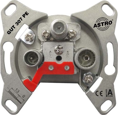 Astro Strobel Antennensteckdose f. Unicable, 7dB GUT 307 PE