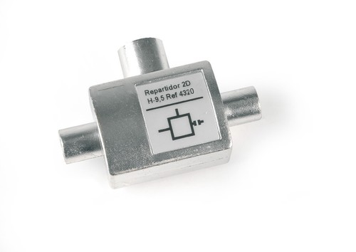 Televes RF-Zweigeräteverteiler 1xStecker/2xBuchse VRF 2 N