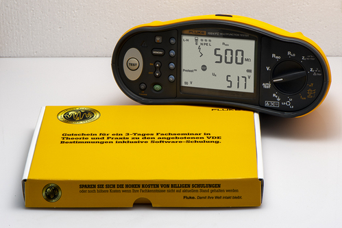 Fluke Seminarbox 3-T Fachseminar VDE Bestimmungen 3D-VDE CODE