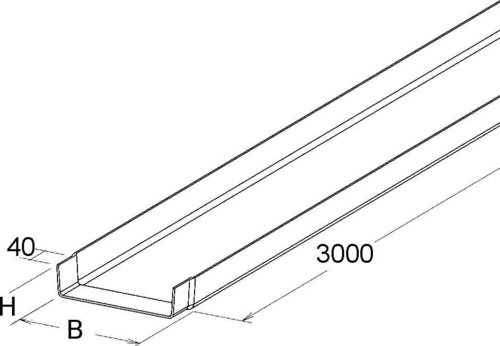 Niedax GFK-Kabelrinne KK 50.200