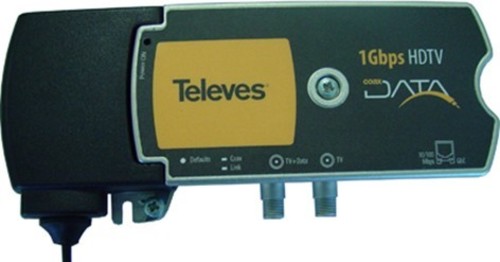Televes Coaxdata-Ethernet-Adapter 1000 Mbps, 1x RJ45 EKA 10001RJ45