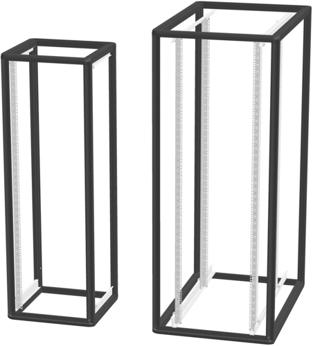 Enoc Grundgestell 42 HE 600x1000x2000 schwarz Fo1 61020-S