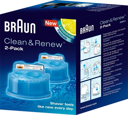 BRAUN Reinigungskartusche Rasierer-Zubehör CCR 2 Relaunch