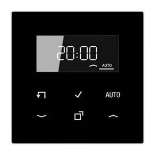 Jung Timer Standard 6 Sens.Tast DisplayEchtglasfront LS 1750 D SW