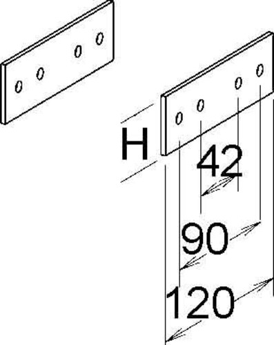 Niedax GFK-Stoßverbinder KKGH 50 (1Paar)