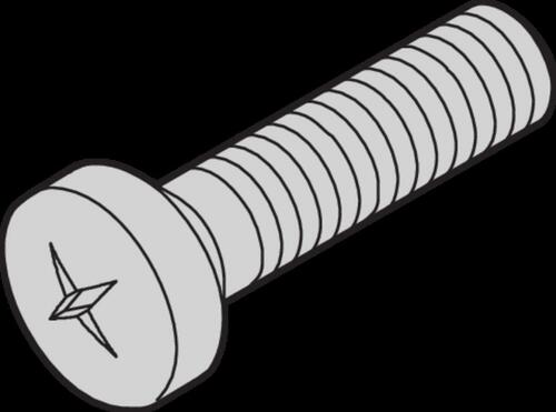 Schroff Schraube 2,5x16 Linsenkopf 24560163 (VE100)