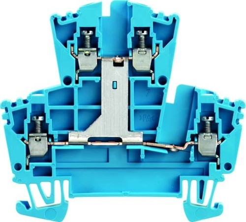 Weidmüller Doppelklemme WDK 2.5V BL