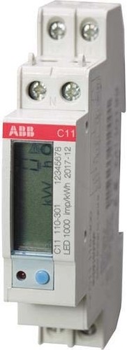 ABB Stotz S&J Energieverbrauchszähler 40A 1ph. 230VAC IP20 C11 110-301 IEC