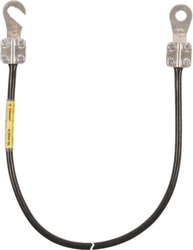 DEHN Erdungsleitung 10mm2/L 0,3m schw. EL10L035M #410403