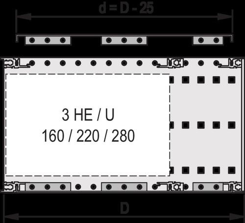 Schroff Abdeckblech EMC 84TE 235T 2ST 24560079(VE2)
