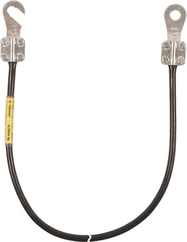 DEHN Erdungsleitung 10mm2/L 2,5m schw. EL10L255M1KSO8101KSG