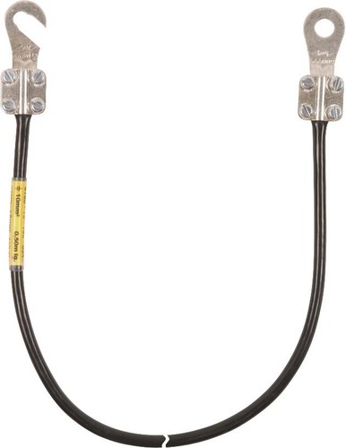 DEHN Erdungsleitung 10mm2/L 3,0m schw. EL10L305M1KSO8101KSG
