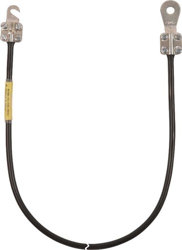 DEHN Erdungsleitung 10mm2/L 1,0m schw. EL10L105M1KSO561KSG8