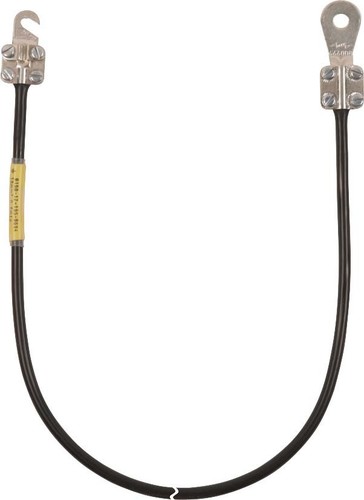 DEHN Erdungsleitung 10mm2/L 1,5m schw. EL10L155M1KSO561KSG8