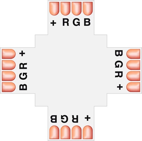 EVN Lichttechnik Verbindungsleitung 10mm LED-Stripe 12/24VDC LSTR10RGBX EVN Lichttechnik Verbindungsleitung 10mm LED-Stripe 12/24VDC LSTR10RGBX
