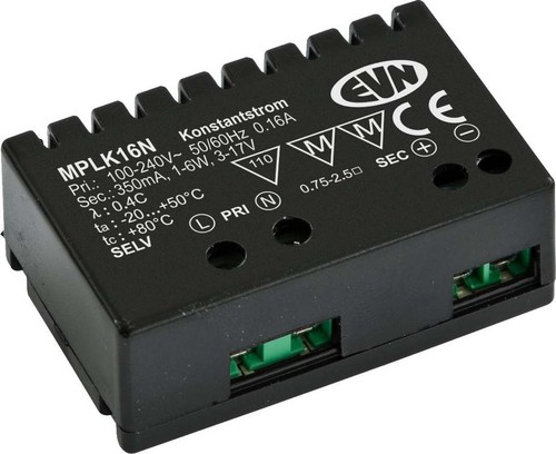 EVN Lichttechnik LED-Netzgerät 350mA 1-6W IP20 MPLK16N