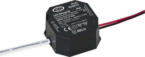 EVN Lichttechnik LED-Netzgerät 500mA 6-12W IP65 PLD655012