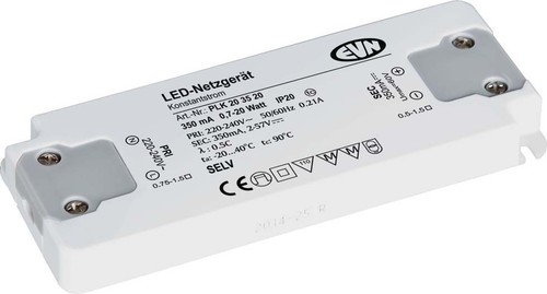 EVN Lichttechnik LED-Netzgerät 350mA 0,7-20W IP20 PLK203520