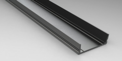 Barthelme Aluminium-Einlegeprofil 3m schwarz 62398783