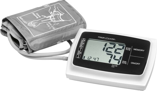 PROFI CARE Blutdruckmessgerät Oberarmmessung PC-BMG3019 weiß/sw