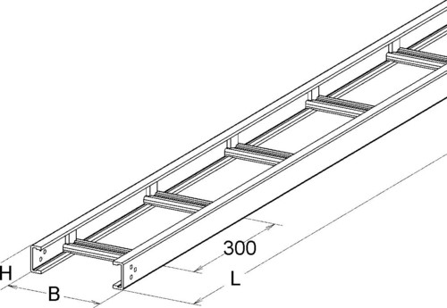 Niedax GFK-Kabelleiter UL 53.400/3
