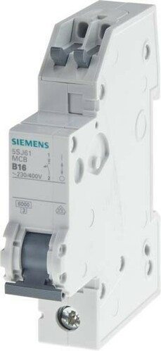 Siemens Dig.Industr. LS-Schalter B16A,1pol.T=70, 6kA 5SJ6116-6KS