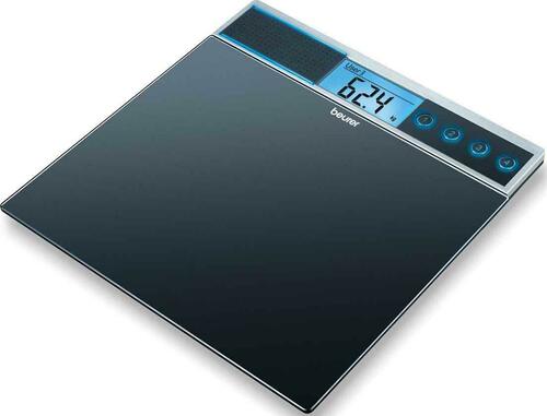 Beurer Glaswaage,sprechend 100gEinteilung,150kg GS 39