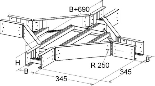 Niedax GFK-Kreuzung ULX 150.800