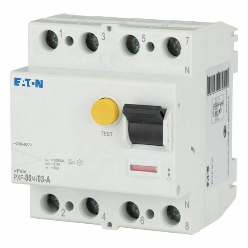 Eaton FI-Schutzschalter 80A 4p, 300mA PXF-80/4/03-A