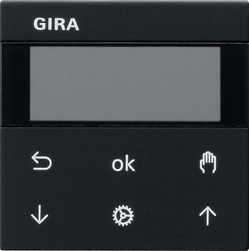 Gira Jalousie u.Schaltuhr schwarz S3000 Display 5366005