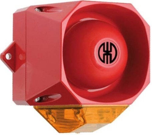 Werma Blitz-Sirene WM 32 Töne 115-230VAC RD/YE 43903068