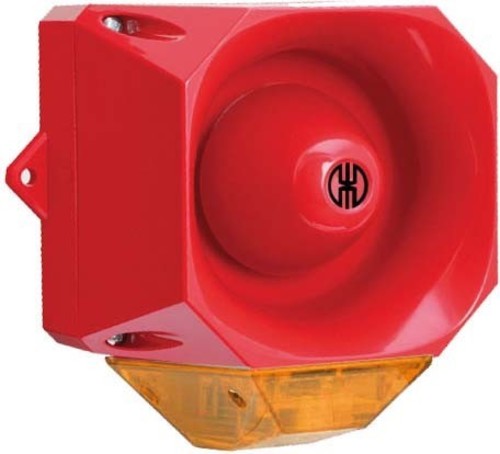 Werma Blitz-Sirene WM 32 Töne 230VAC RD/YE 44103068