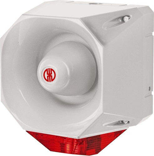 Werma Blitz-Sirene WM 42 Töne 115-230VAC GY/RD 44211068