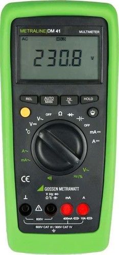 Gossen Metrawatt Digital-Multimeter m. Temperaturmessung METRALINE DM 41 Gossen Metrawatt Digital-Multimeter m. Temperaturmessung METRALINE DM 41