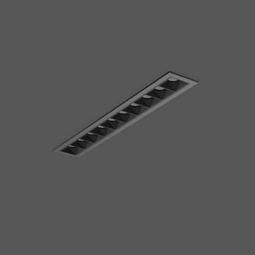 RZB LED-Deckeneinbauleuchte 940, schwarz 641328.003.2