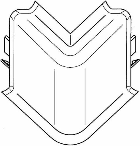 Gewiss SLK-Außeneck weiß NP42053