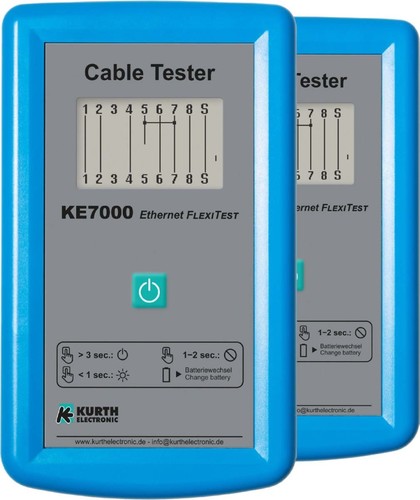 Kurth Electronic LAN-Kabeltester Gerätepaar 2xKE7000 RJ45/RJ11 KE7000