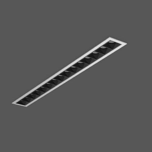 RZB LED-Deckeneinbauleuchte 930, silber 641330.004.1