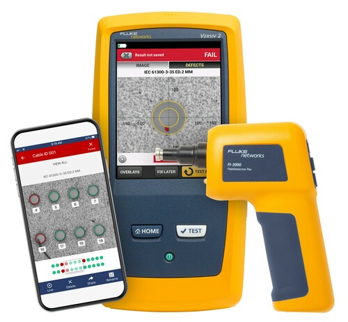 Fluke Networks Inspektionskamera USB+WiFi MPO-Sonde FI-3000