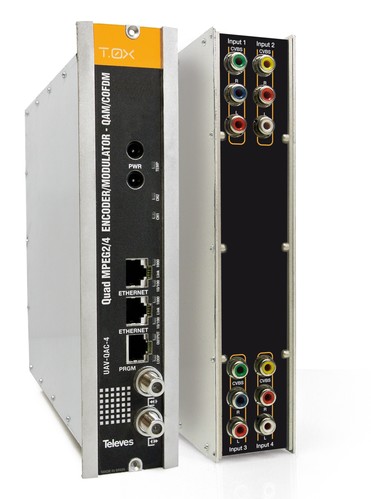 Televes T0X-QUAD-Modulator 4xAV in QAM/COFDM UAV-QAC-4